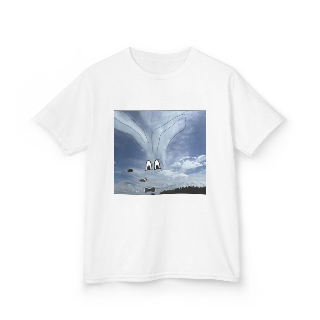Kids T-Shirt — Whimsical Cloud Face Tee for Children