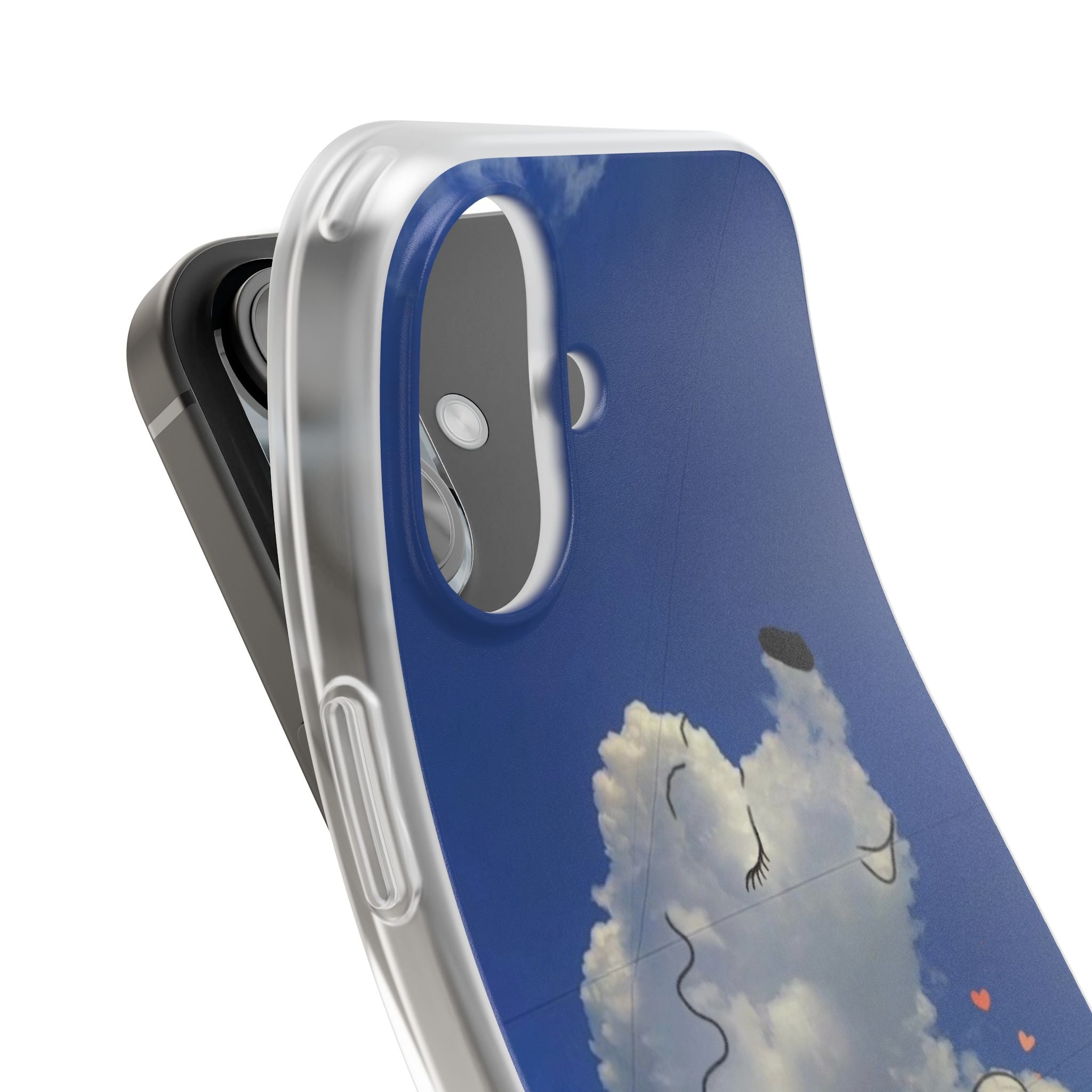 Cute Cloud Dog Phone Case — Sunny Sky Illustration iPhone Case