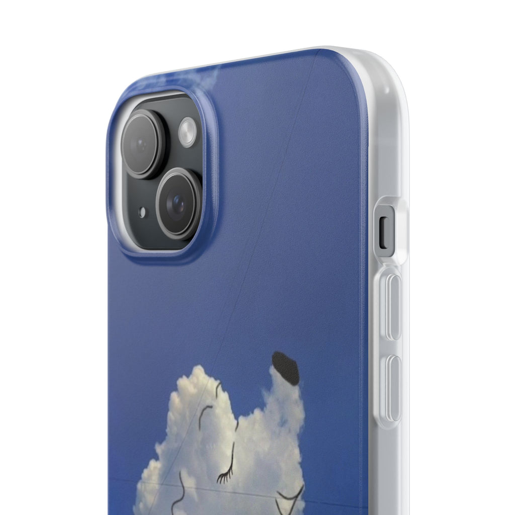 Cute Cloud Dog Phone Case — Sunny Sky Illustration iPhone Case