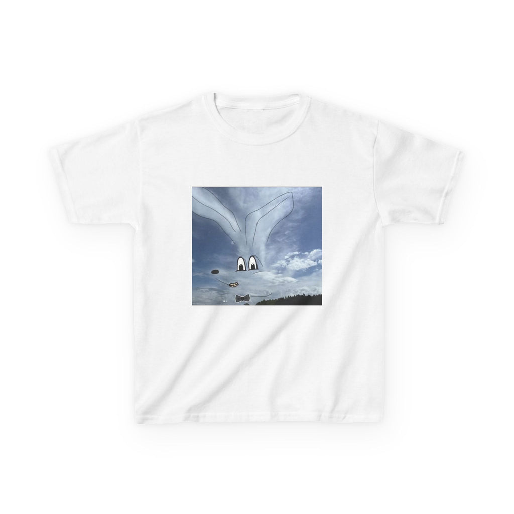Kids T-Shirt — Whimsical Cloud Face Tee for Children