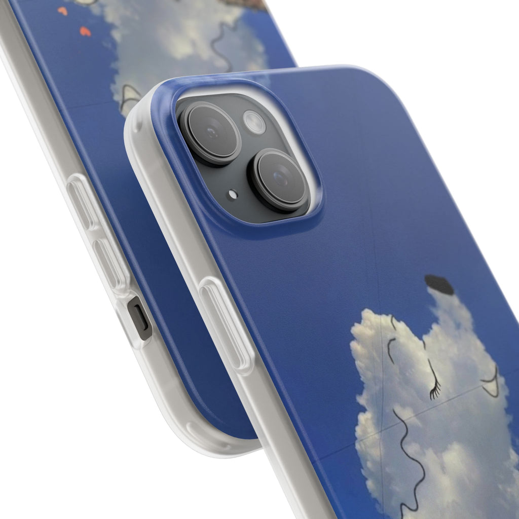 Cute Cloud Dog Phone Case — Sunny Sky Illustration iPhone Case