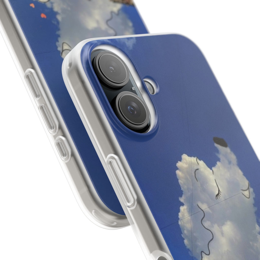 Cute Cloud Dog Phone Case — Sunny Sky Illustration iPhone Case