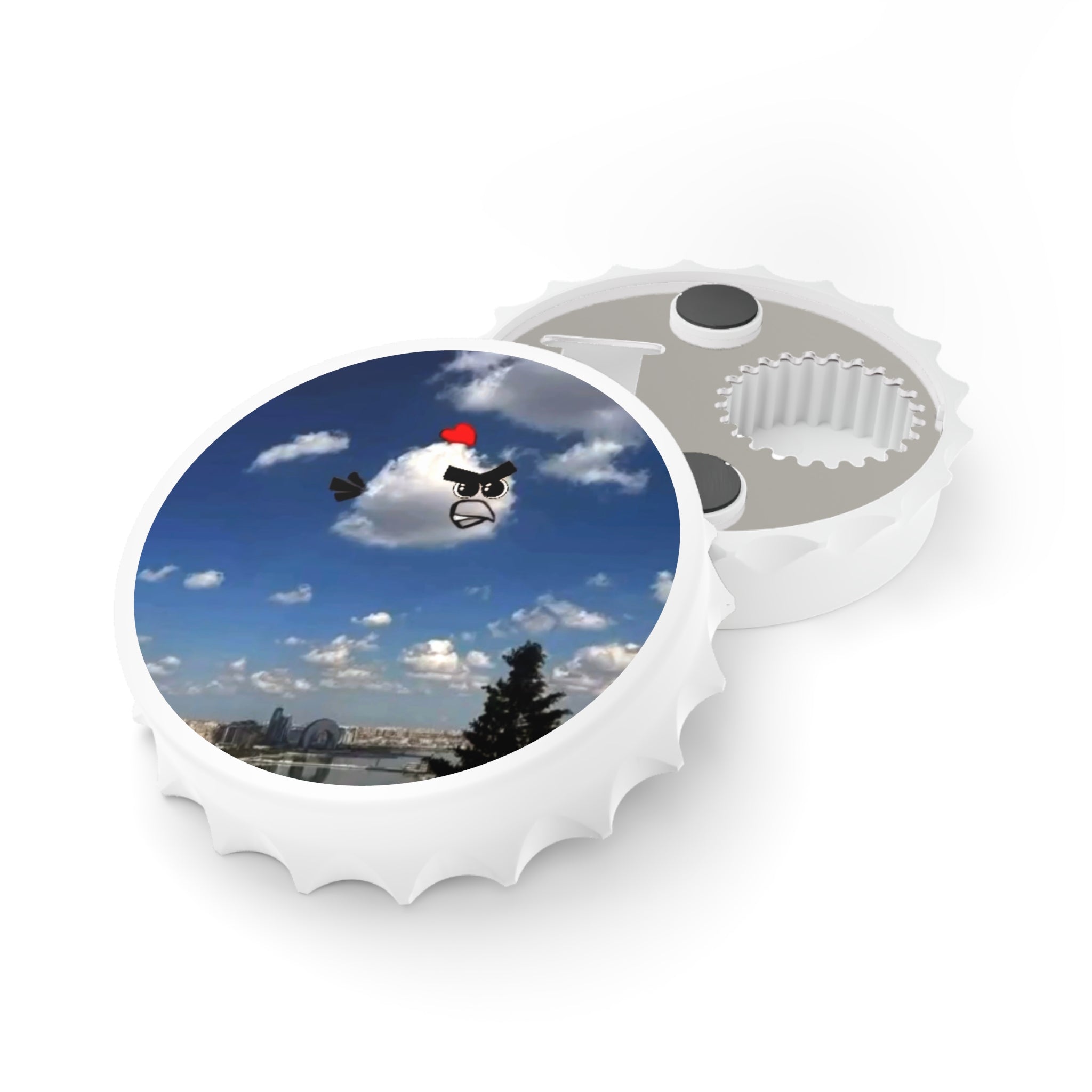 Angry Cloud Bottle Opener — Funny Sky Art Beer Opener