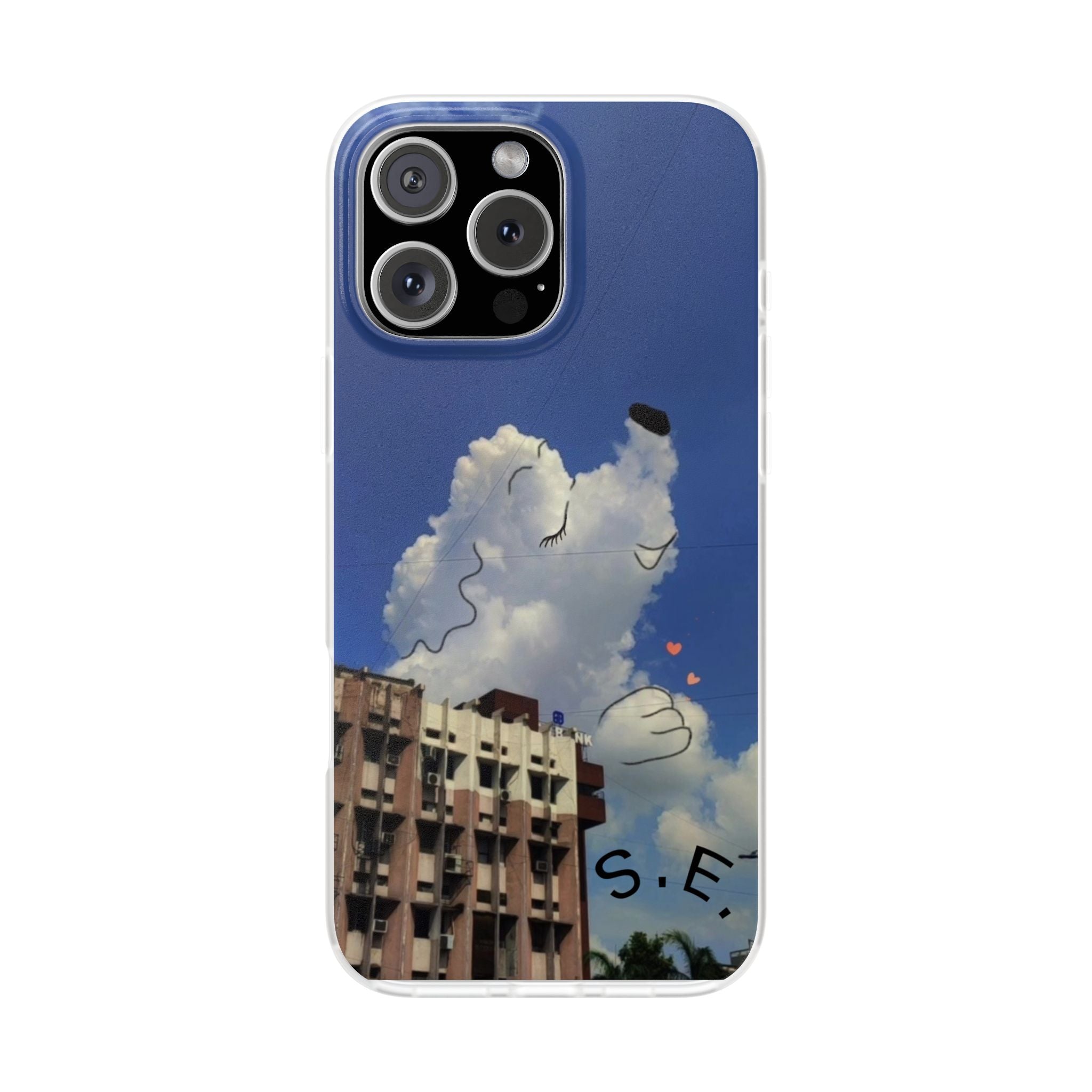 Cute Cloud Dog Phone Case — Sunny Sky Illustration iPhone Case