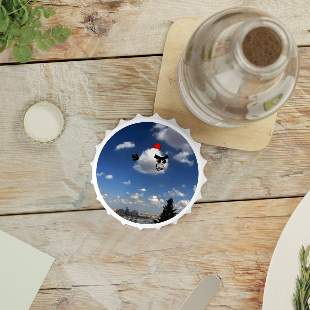 Angry Cloud Bottle Opener — Funny Sky Art Beer Opener