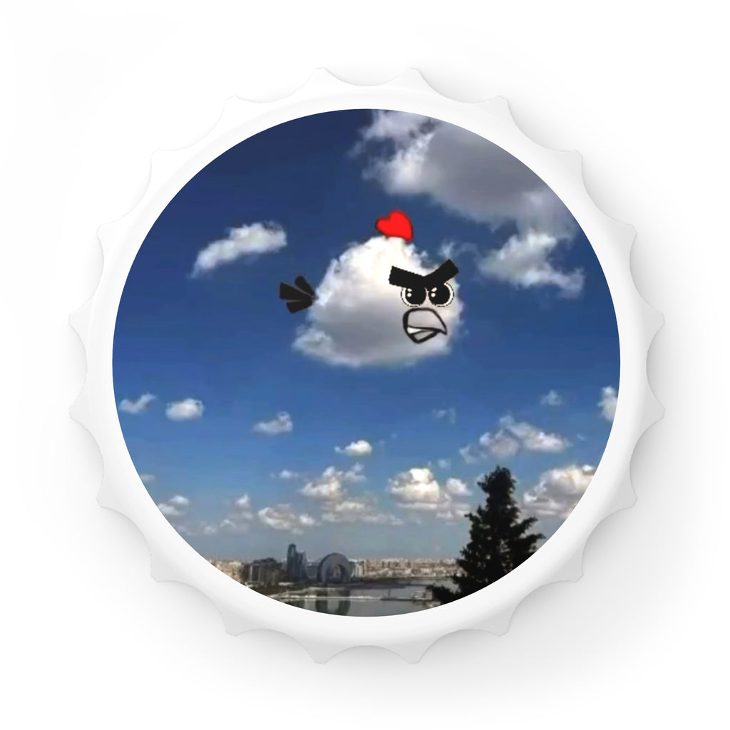Angry Cloud Bottle Opener — Funny Sky Art Beer Opener